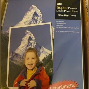GSI Digital Premium Photo Paper High Gloss 4x6” 10 sheets per Pkg 380 Sheets Tot
